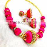 Wholesale Silk Thread Bangles ,Earrings,Necklace Sets India thumbnail-2