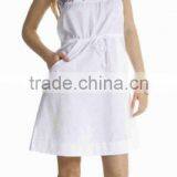 Summer White Dress for Ladies thumbnail-1