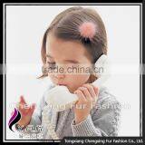 CX-E-22 Fur Ribbon Butterfly Elastic Kids Hair Accessories thumbnail-1