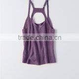 MGOO Fashion Cutting Crop Top Fitness Wholesale Back Cutout Sweater Tank Top With Adjustable Straps thumbnail-5