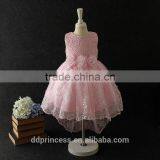 Summer Hot Selling Party Dress for 2-12 Years Old Girls Sequines Pink White Wedding Dress thumbnail-5