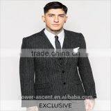 Men's Top Quality New Look Grey Wool Suit Jacket thumbnail-1