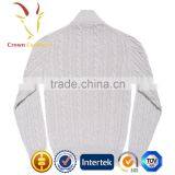 Men Cable Knit Zipper Cashmere Sweater thumbnail-2