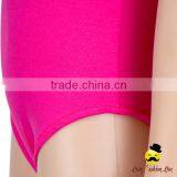 Summer Hot Pink Plain Kids Flutter Sleeve Infant Cotton Baby Girl Bodysuit One Piece Teenage Swimwear thumbnail-4