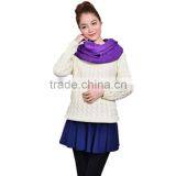 New Design High Quality 20color Choice New Solid Acrylic Material Scarf Women thumbnail-1