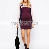 Mamalicious Color Block Body-Conscious Dress China Supplier thumbnail-3