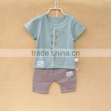 Wholesale Summer Cotton Printing Boys Kids t Shirt With Pants Set thumbnail-3