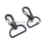 25mm/20mm 1&0.75 Inch Matt Black Enamel Alloy Swivel Clasps Snap Key Hooks DIY Key Chain Ring HK-022 thumbnail-1