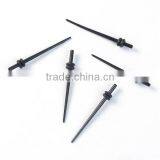 1.6mm Acrylic Ear Stretcher Expander Tapers Black 33mm x Types Of Ear Expanders thumbnail-1