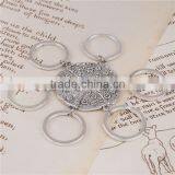 Keychain & Keyring Pizza Silver Plated Triangle Carved 4.6cm thumbnail-3