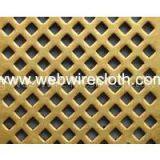 High Quality Square Hole Copper Perforated Metal For Office Furniture thumbnail-1