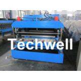 Chain Drive Tile Roll Forming Machine With Hydraulic Pressing Cutting Devices