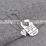Fashion DIY Keychain and Necklace Heart Gift New Mommy Daddy Mother Father's Day thumbnail-3