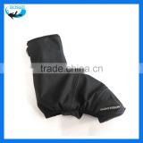 black PU Fleece Lined cycling shoes safety rain overshoes