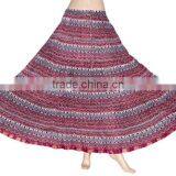 2017 Indian Handmade Designer Cotton Block Print Long Skirt thumbnail-6