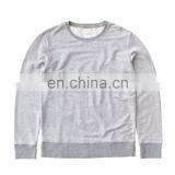 Hot Sale Casual Design Men Plain Sweatshirt Heather Grey Fleece Pullover Sweatshirt thumbnail-4