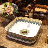 European Countertop Square Bathroom Modern Sink