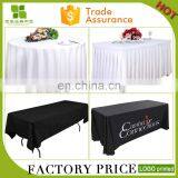 Fancy Hotel Wedding Ruffled Table Cloths for Banquet Conference Promotion With Logo