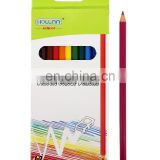 2018 hot sale 7" Erasable Hexagon plastic color pencil 12pcs set