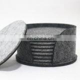 Orange Color 4pcs Set Wool Felt Ball Eco Friendly Table Placemats Crochet Coasters Felting Mat thumbnail-2