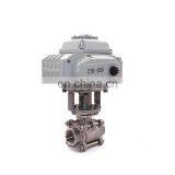 3-way AC220V T-flow 1/2" Stainless Steel 304 Motorized Modulation Valve l for Water Mixing System