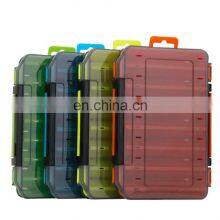 Amazon New 19.5*11.7*3.6cm 14 Compartments 4 Colors Double-sided Multipurpose Wood Shrimp Lure Box Squid Jig Storage Box thumbnail-1