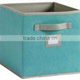 High quality Fabric Drawer ,storage boxes with small pvc pocket