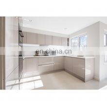 American Custom Design Cheap Pantry Wooden Cupboard Slab Door Prefabricated Kitchen Cabinets thumbnail-4