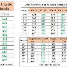 2024 Natural Color HD Lace Full Frontal Wig 180% thumbnail-5