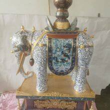 Cloisonn Factory Cloisonn Manufacturer Cloisonn Processing Cloisonn Crafts Cloisonn Manufacturer Wholesale Custom Cloisonn Copper Body Cloisonn Enamel Crafts Incense Burner, Elephant Spot thumbnail-2