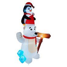Snowman Inflatable With Inflatable Snow Globe – Perfect for Xmas Decor thumbnail-3