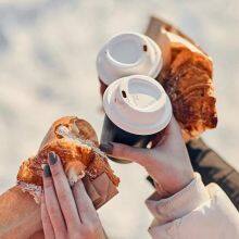 80mm Biodegradable Fiber Lid With Sip Hole Classic Item thumbnail-3