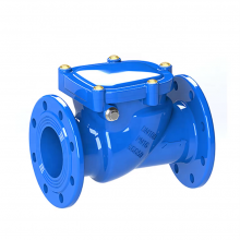 DN40-DN350 PN16 Cast Ductile Iron GGG50 Lift Ball Check Valve Flange Soft Seal Non Return Check Valve Price thumbnail-1