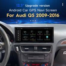 12.3 Inch IPS Carplay 8 Core Android 13 Multifunction Car Stereo Android Interface for Audi Q5 2009-2016 Low Level 4+64GB thumbnail-1
