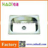 Single Bowl Big Bowl Used Kitchen Matt Finished Stainless Steel Sinks HD6348 thumbnail-1