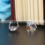 925 Sterling Silver Muilti Color Genuine Gems Clip on Earring Amethyst,Topaz,Peridot,Citrine,Garnet Mix or single