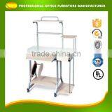 Custom Cheap Modern Glass Study Corner Moving Cumputer Desk For PC