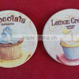 Printed Absorbent Ceramic Coaster With Cork Back