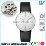 Fascinated Watch Collections Germany Design Brand Stainless Steel Case Leather Band Men Watch Automatic thumbnail-1