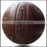 18 Panels Brown Retro Unique Leather Hand Sewn Soccer Ball thumbnail-1