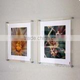 Fashion wall-mounted clear acrylic photo frame in china