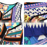 Women Summer New Design Casual Geometric Printed Sleeveless Tops thumbnail-6