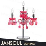 zhongshan vintage pink red mini crystal drop glass chandelier table lamp desk light for home deco