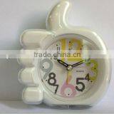 Thumb Shape Analog Slience Alarm Clock With Light thumbnail-1