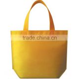 Yellow recycled non woven tote bag handbag