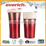 2016 Eco-friendly Custom Double Wall Ceramic Mug Wtih Cap thumbnail-1