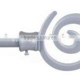 Lavish Home Spiral Finial Modern Curtain Rod Set thumbnail-2