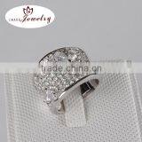 Gorgeous 925 Sterling Silver Finger Ring Design With Rhodium Plated Shiny CZ Diamond thumbnail-1