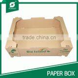 BROWN PRINTED PAPER TRAY FOR VEGETABLE LIKE MINI CUCUMBERS