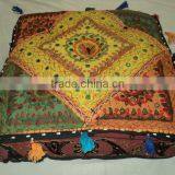 Cotton Patchwork Cushion Covers Puffs Ottoman-24